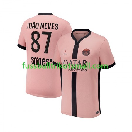 Fußballtrikots Paris Saint-Germain Joao Neves 87 2024-2025 Kurzarm 3rd trikot kaufen